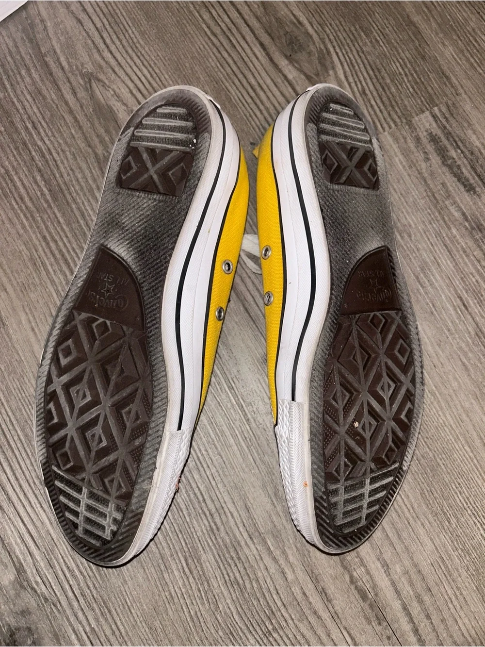 Converse Yellow Low-Top Canvas Sneakers